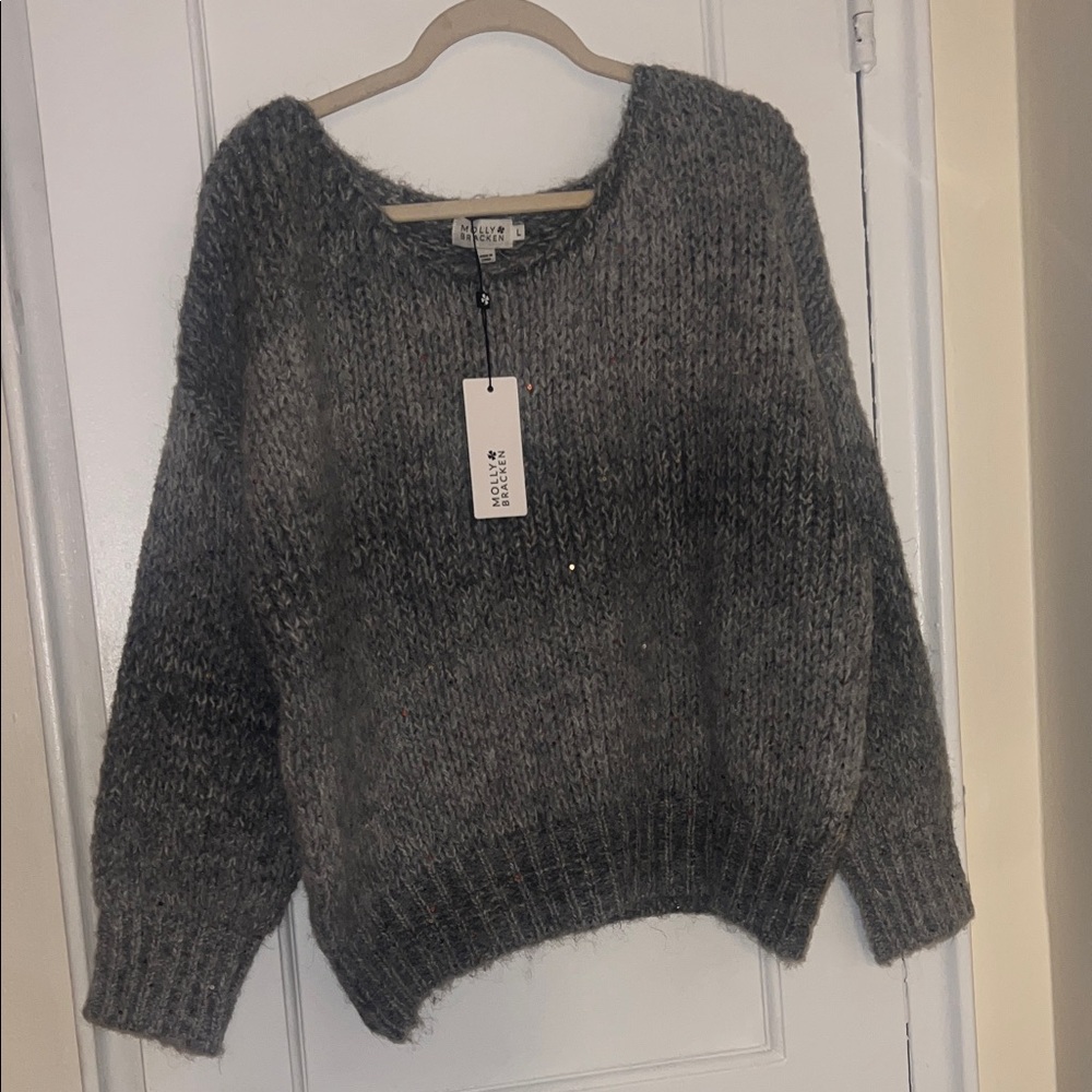 Molly Bracken scooped knit sweater